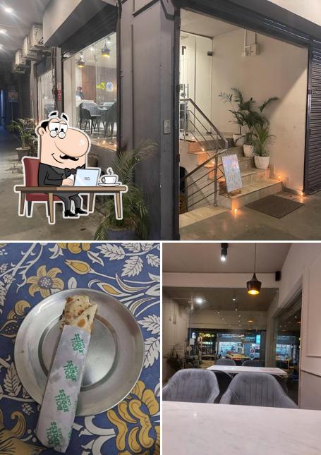 The interior of Roll Xpress Cafe