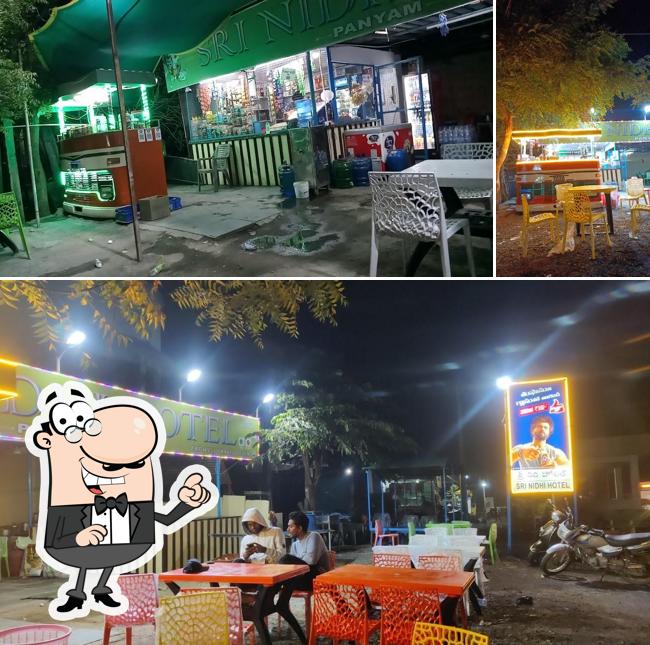 The interior of Sri nidhi Hotel panyam