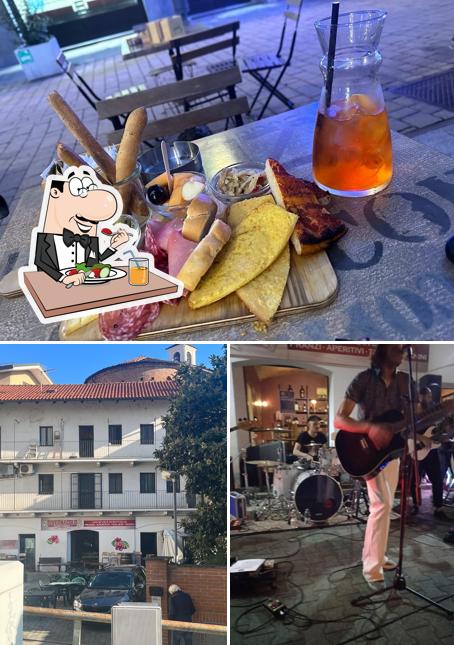 La cibo e esterno del ristorante