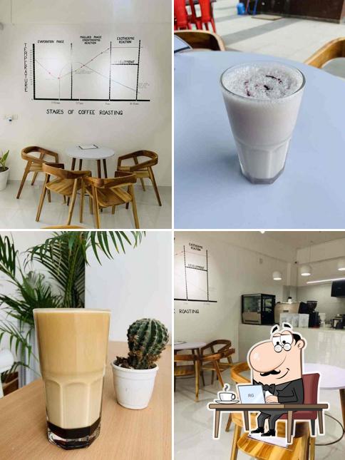 The interior of The Morning Drug Coffee Roasters