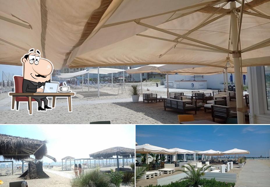 Gli interni di Maréna Beach Ristorante