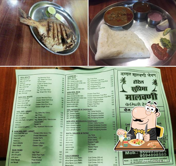 Food at Hotel Suprima Malwani