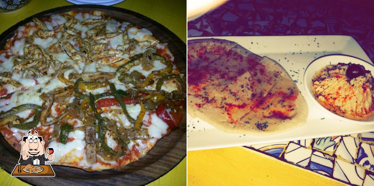 Try out pizza at Amigos