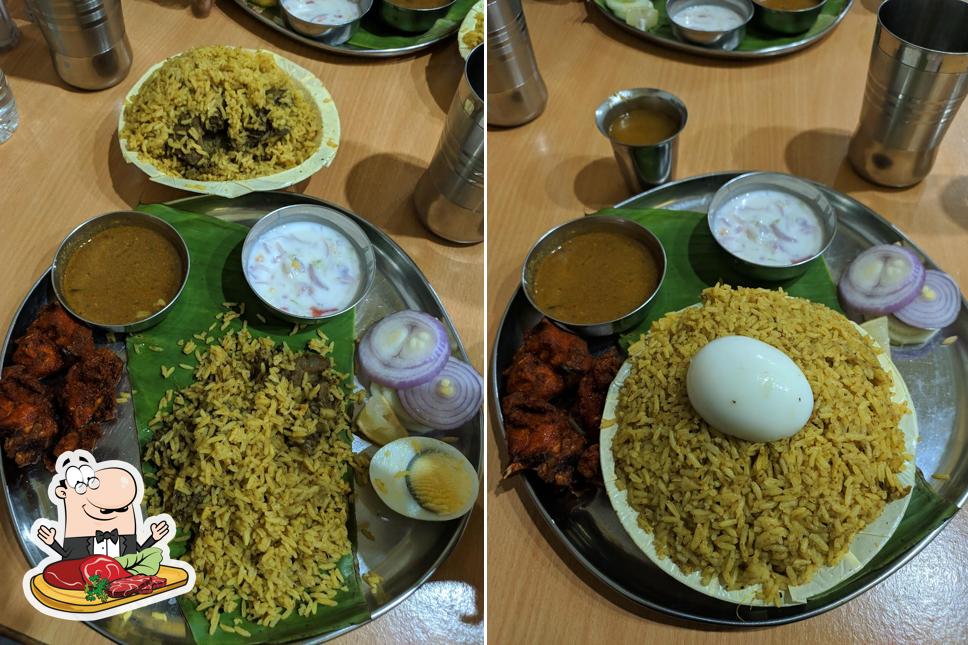 Biriyani cafe serves meat meals