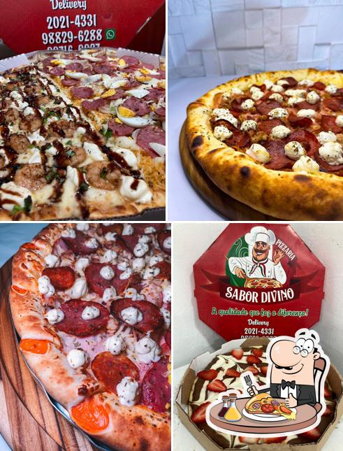 Experimente pizza no PIZZARIA SABOR DIVINO
