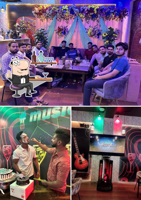 Take a seat at one of the tables at Flavours Pocket Food Court