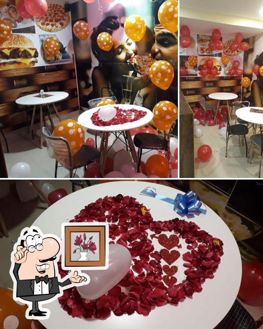 This is the picture showing interior and food at Cool 9 Cafe