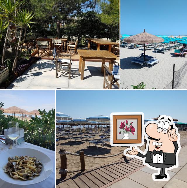 Gli interni di La Vela Fish & Beach