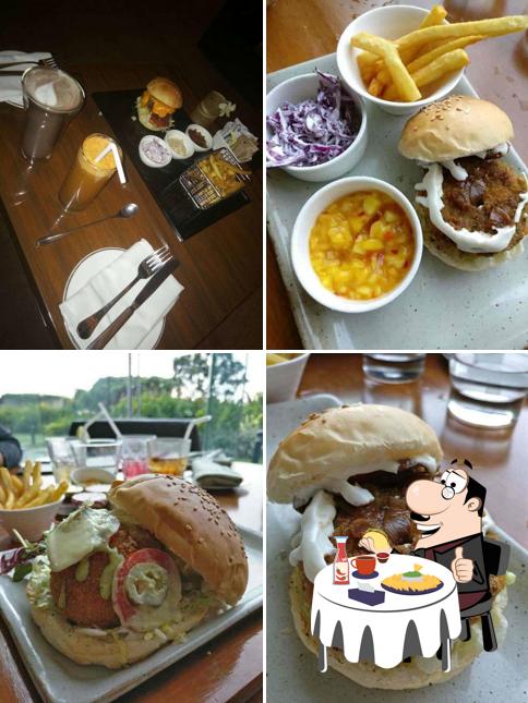 Get a burger at Lobby Lounge