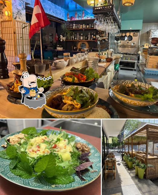 Tra le diverse cose da Nguyen-Saveurs du Vietnam si possono trovare la cibo e esterno