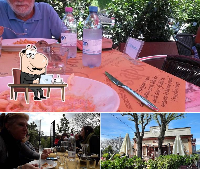 La foto di interni e esterno da Osteria Focara