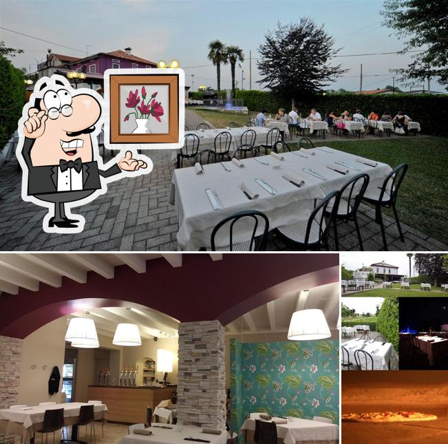 Gli interni di La Fiamma Pizzeria & Ristorante