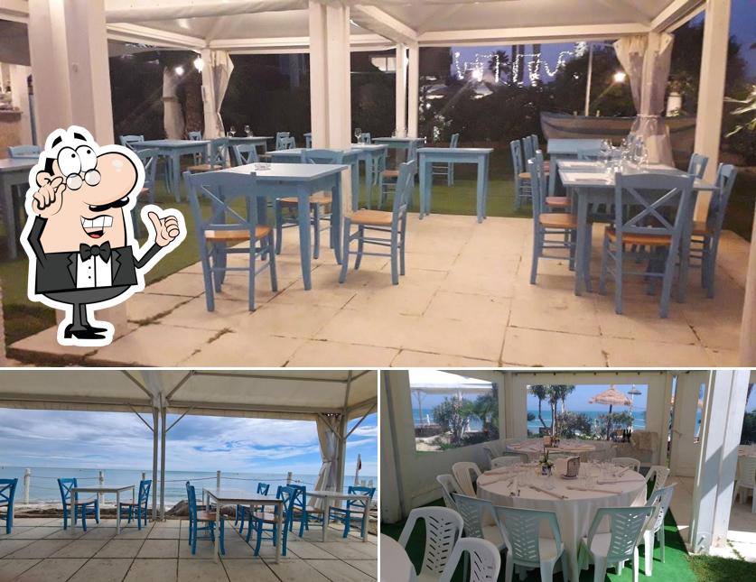Gli interni di CIAMBI beach restaurant drink CABANA PARK