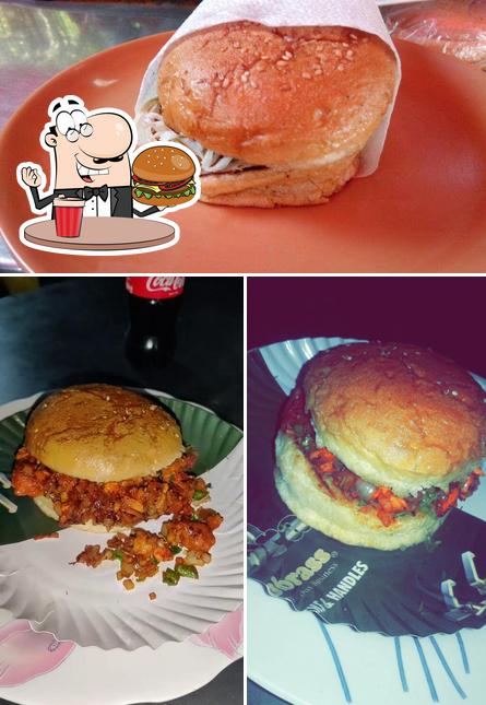 Try out a burger at Hasty Tasty Chinese Fast Food