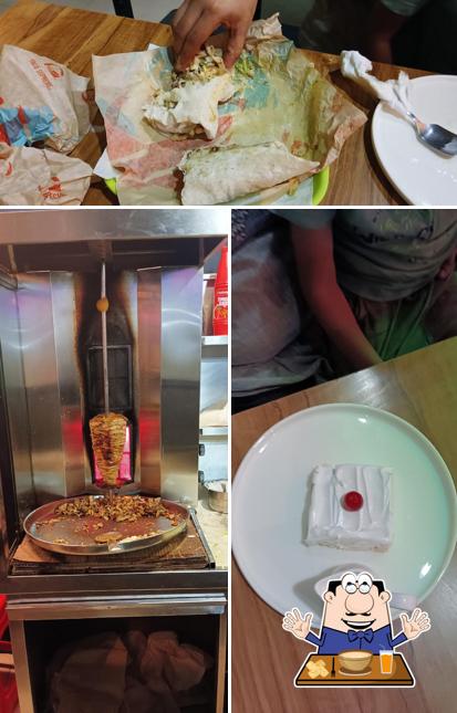 Food at Heisenburg Shawarma