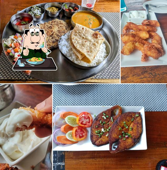 Food at The Farm Deck Restaurant