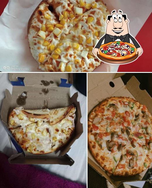 Pick pizza at Roms Pizza