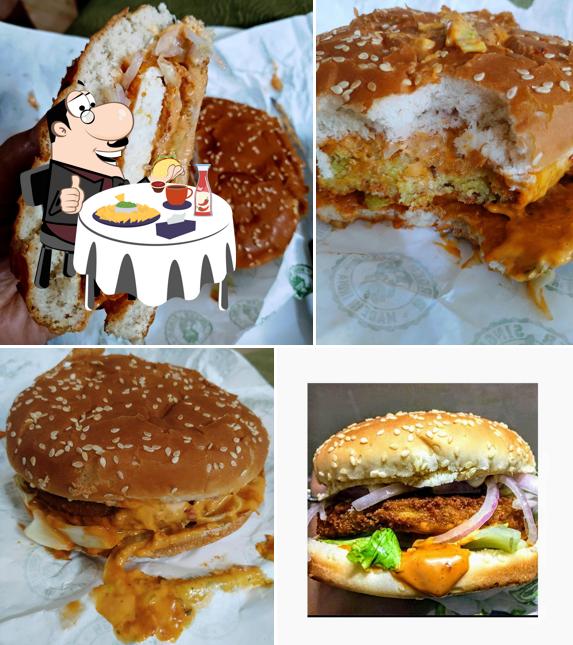 Order a burger at Burger Singh