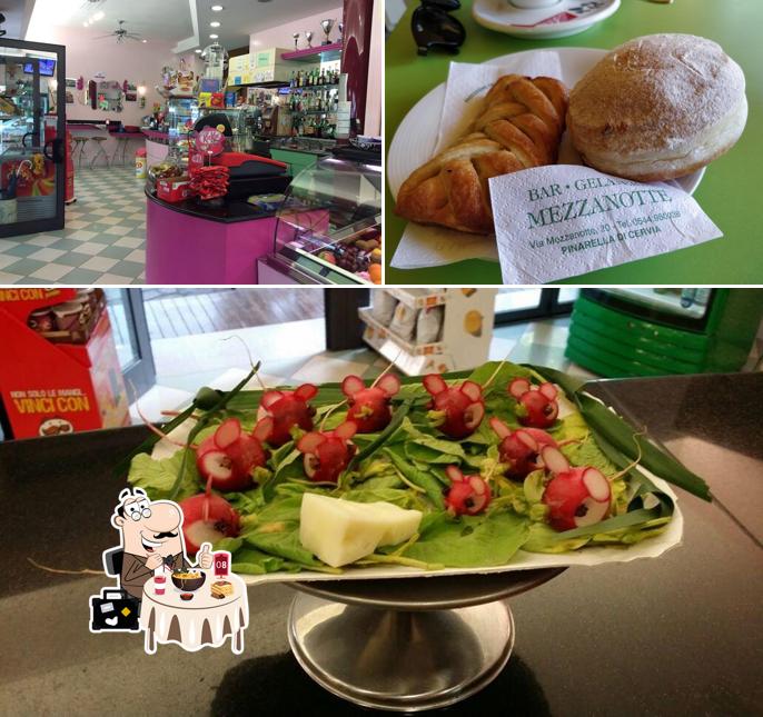 Platti al Gelateria Mezzanotte