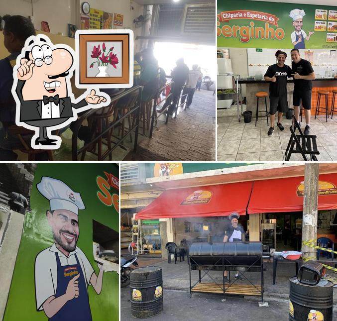 O interior do Chiparia e Espetaria do Serginho