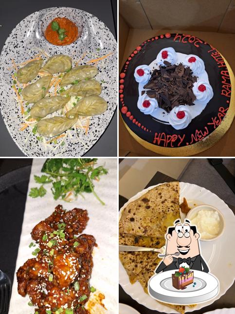 Chocolate cake at Hotel Rama