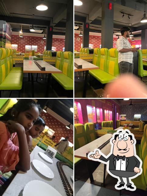 The interior of Siddipet Junction The Train Restaurant