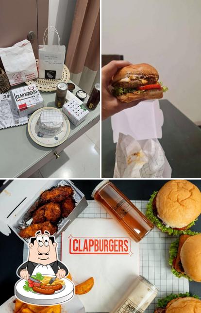 Food at Clap Burgers