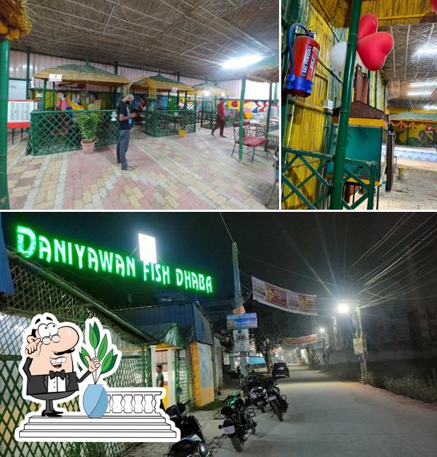 Enjoy the view at the outside area of Daniyawan Fish Dhaba