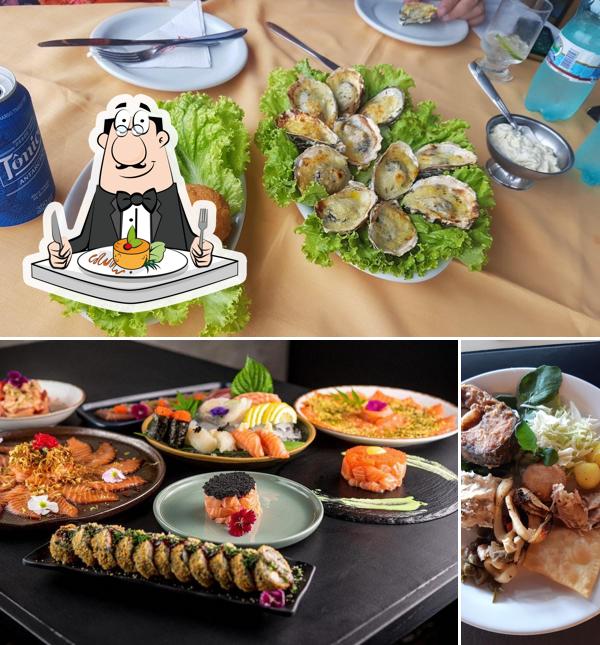Comida em Restaurante Delícias do Mar