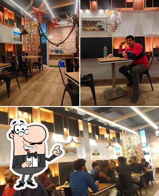 The interior of Aah Biryani