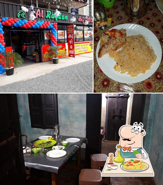 This is the image showing food and interior at Al Rayadhan Kuzhi Mandhi