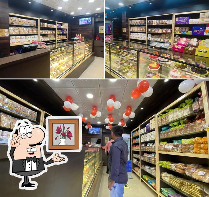 The interior of Atul Bakery Amboli Kamrej, Surat