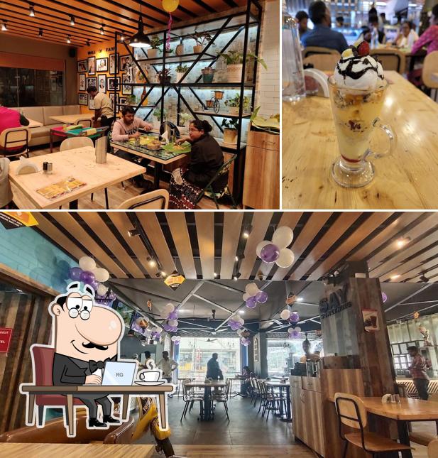 The interior of Chickpet Donne Biryani House