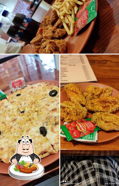 Food at Country Made Grills and Fries ( Wraps and Burgers )
