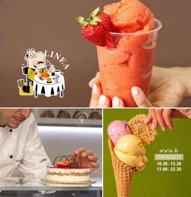 Platti al Gelateria CAPOLINEA