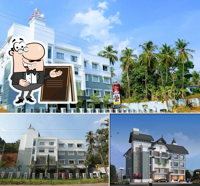 The exterior of Sky Paradise