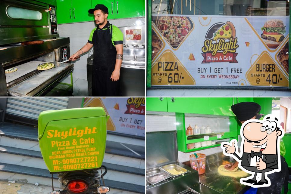 Here's a pic of Sky Light Pizza & Cafe