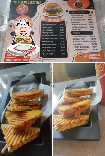 Club sandwich at The A1 Plus Cafeteria