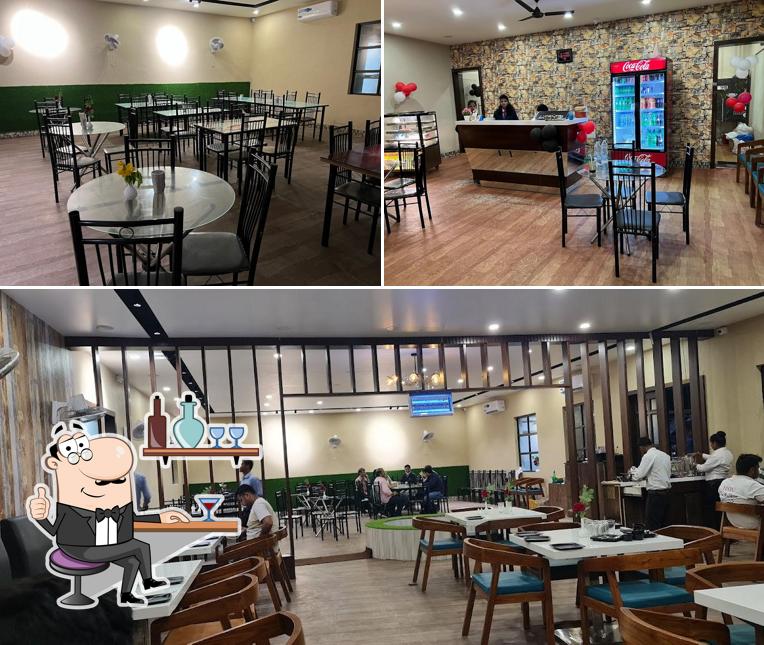 Take a seat at one of the tables at Shree Gurunanak Family Dhaba