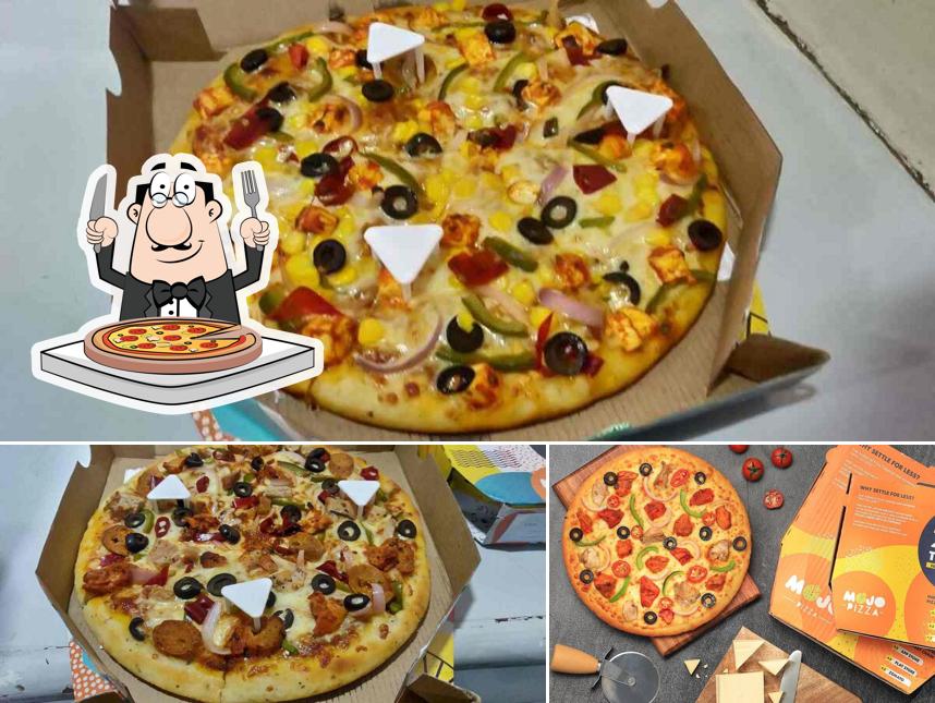 Pick different types of pizza