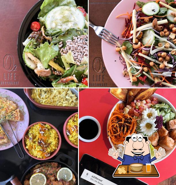 Comida em O2 Life Restaurant
