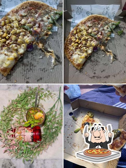 Try out pizza at CHEEZY CHARM