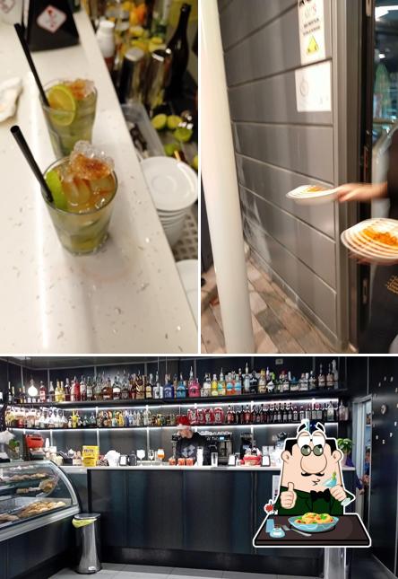 La cibo e interni del ristorante