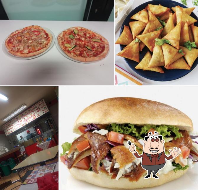 Panino con maiale stirato al Euro Doner Kebab
