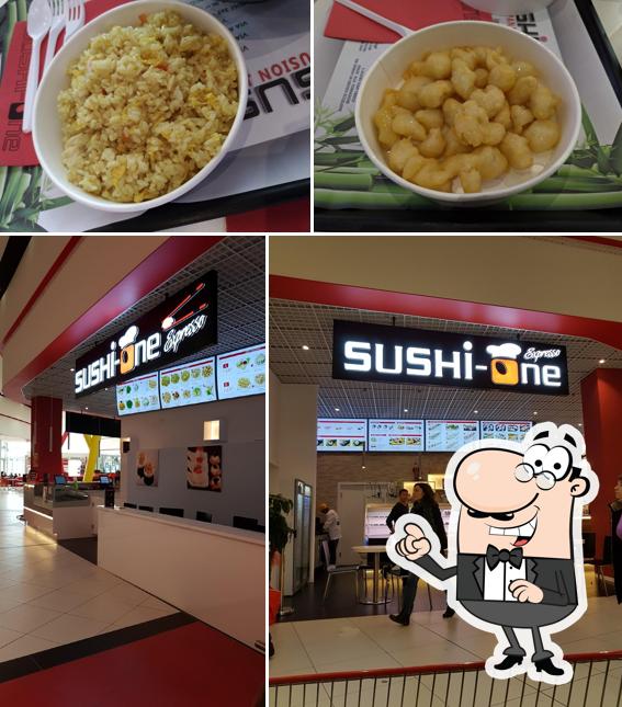 La immagine della interni e cibo di Sushi-one Expresso