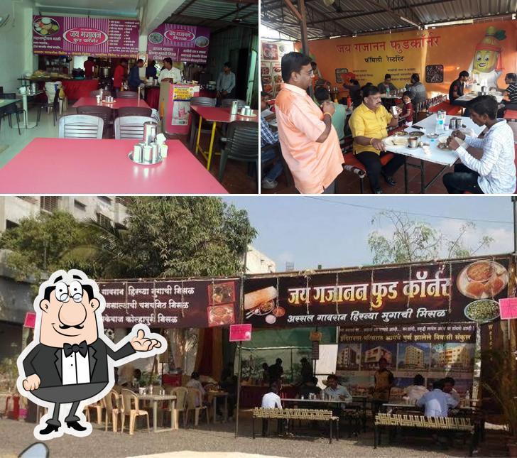 Take a seat at one of the tables at Jai Gajanan Food Corner