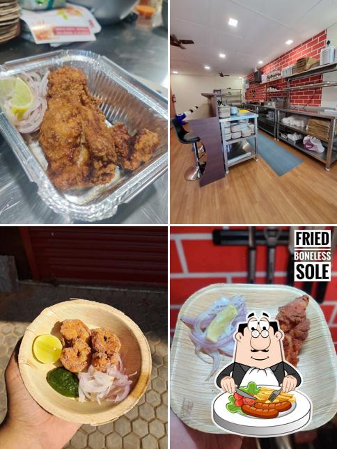 Food at AGNI'S - FISH • CHICKEN • FRIES