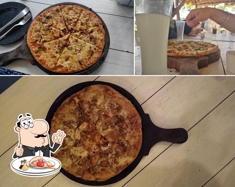 Get pizza at Cafe Salt Water