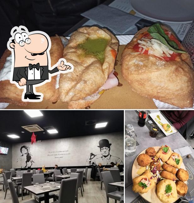 Tra le diverse cose da Pizzeria Reginè si possono trovare la interni e cibo