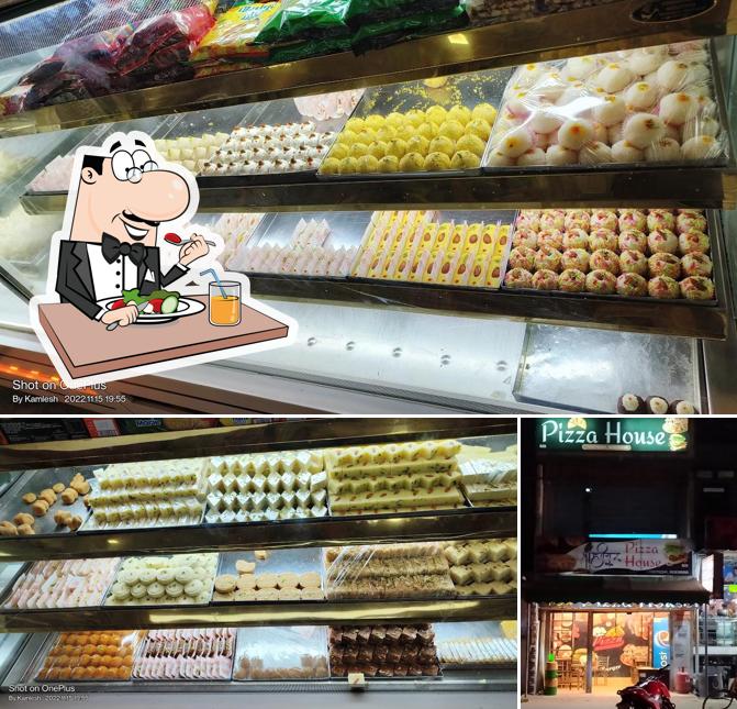 Check out the photo displaying food and exterior at Shree Harish Pizza House